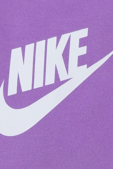 Purple nike logo store