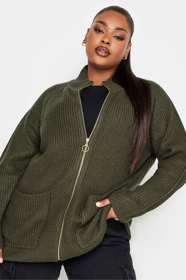 Zip through shop cardigan