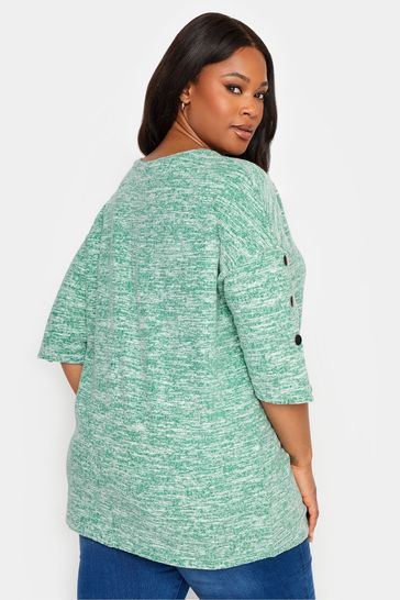 Button discount sleeve jumper