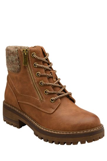 Lotus Brown Casual Boots