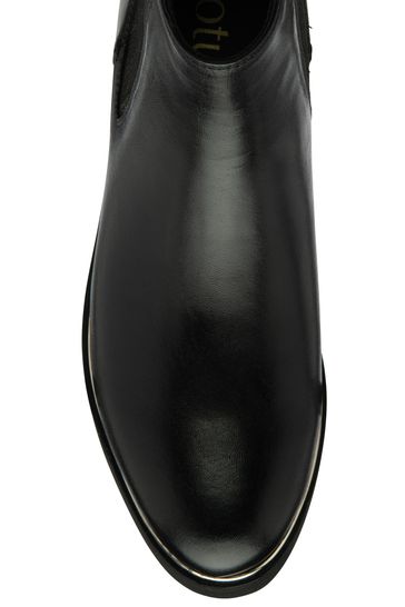lotus black leather ankle boots