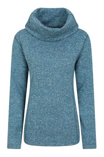 Blue cowl neck jumper discount