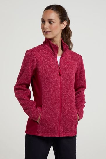 Mountain Warehouse Pink Idris Womens Panelled Fleece Jacket