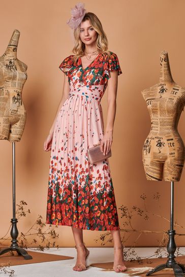 Jolie moi 2025 retro tea dress