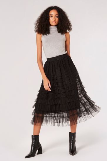 Black tulle skirt banana republic hotsell