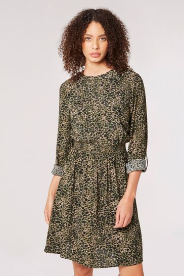 Next green animal print new arrivals dress