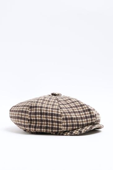 River island hot sale flat cap