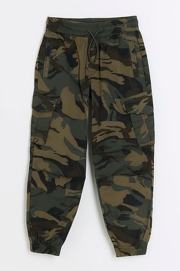 River island camo new arrivals trousers