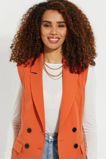 Buy Threadbare Double Breasted Sleeveless Blazer from the Laura