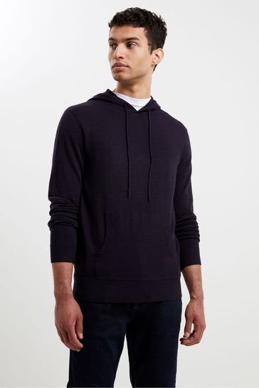 French Connection Supersoft Hooded Knit Hoodie