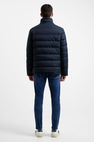 Buy French Connection Dark Navy Blue 2 Pocket Row Funnel Jacket from Next Turkey