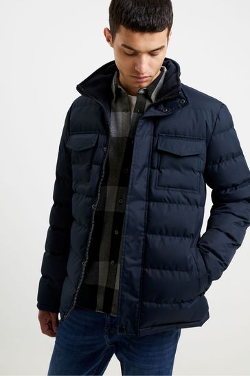 French connection mens row parka marine top