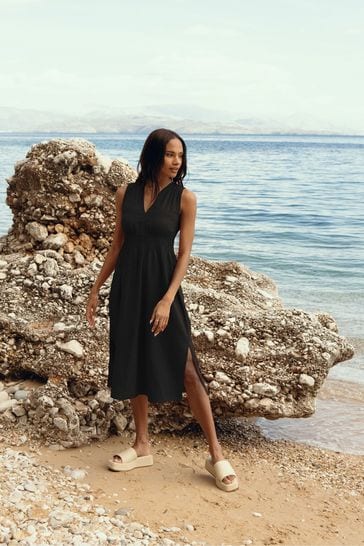 Next black beach dress sales