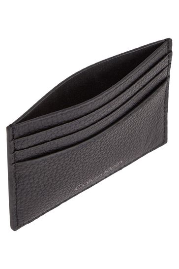 Buy Calvin Klein Black Warmth Leather Card Holder from Next Poland