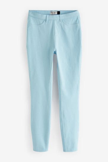 Light Blue Jersey Denim Leggings