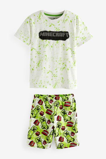 Buy Green Black Minecraft Short Pyjamas 3 Pack 3 16yrs from Next Netherlands
