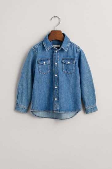 GANT Kids Blue Denim Shirt