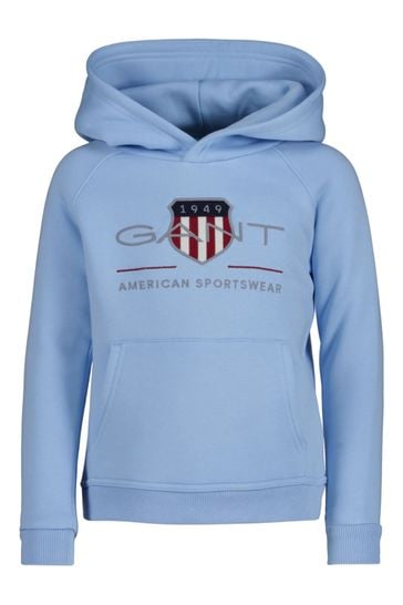 GANT Kids Blue Archive Shield Hoodie