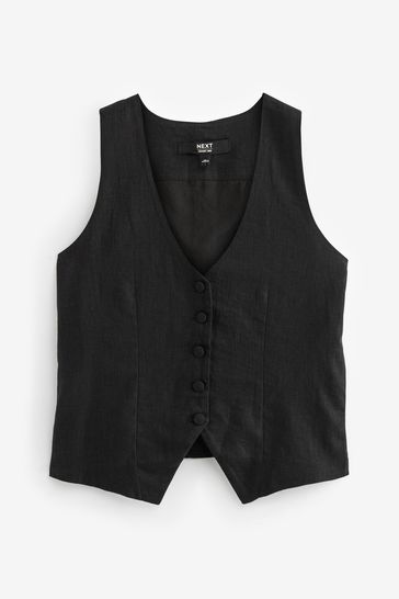 Next black waistcoat store