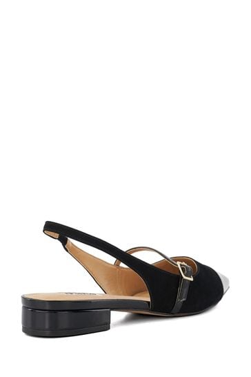Dune black cheap slingback shoes