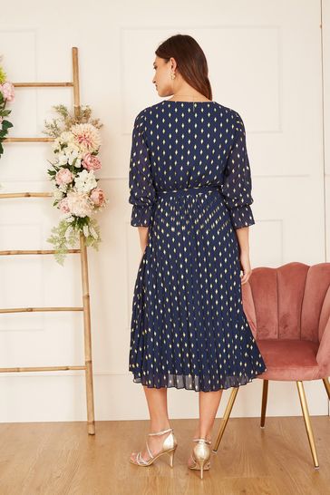 Yumi wrap denim dress discount