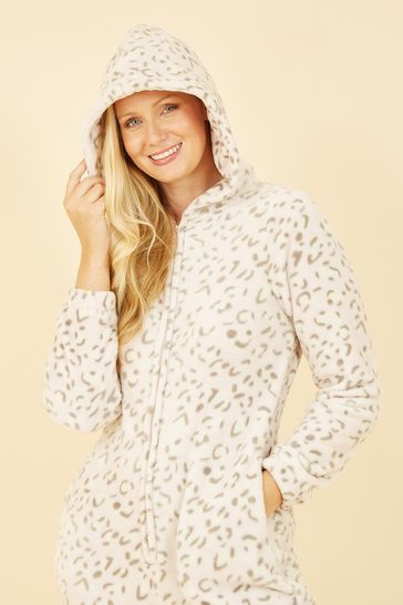 White fleece onesie deals