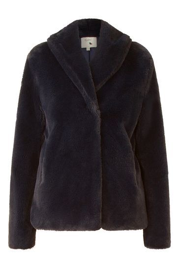 Buy Yumi Black Short Wrap Faux Fur Coat from Next Luxembourg