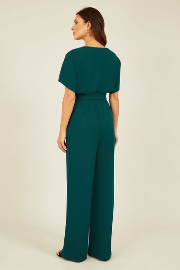 Buy Mela Green Batwing Stretch Jumpsuit from Next Luxembourg