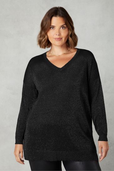 Fine knit longline outlet jumper