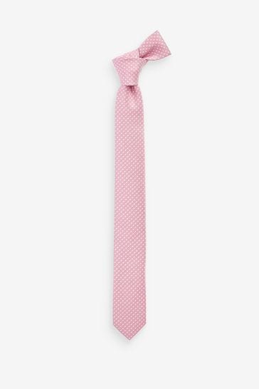 Pink Pattern Tie (1-16yrs)