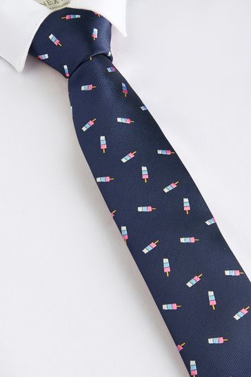 Navy Lolipop Character Tie (1-16yrs)