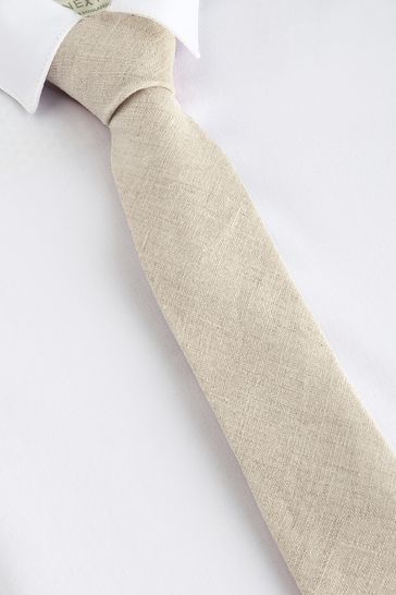 Neutral Linen Tie (1-16yrs)