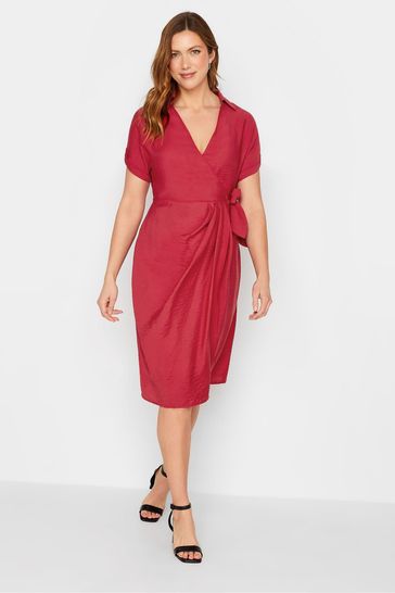 Long Tall Sally Red Wrap Front Dress