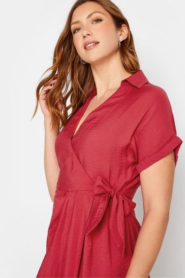 Long Tall Sally Red Wrap Front Dress