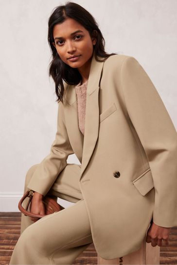 Cream top velvet blazer