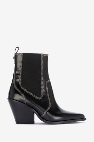Black patent leather cowboy on sale boots