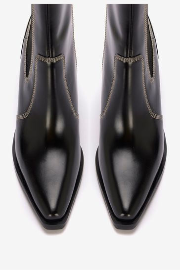Black patent leather outlet western boots