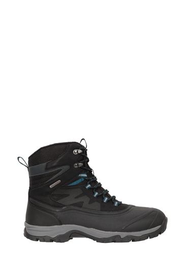 Mountain Warehouse Black Ultra Piste Basher Mens Waterproof Snow Boots
