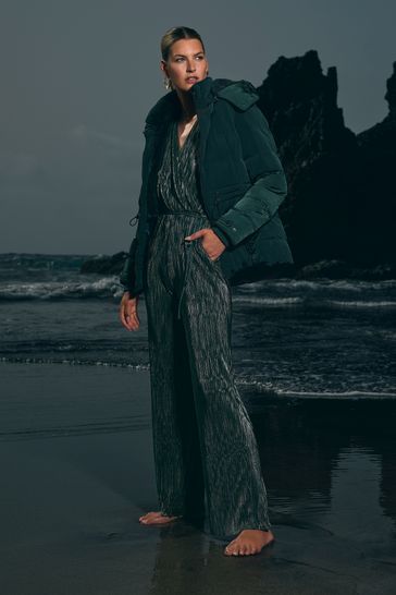 Plisse jumpsuit cheap