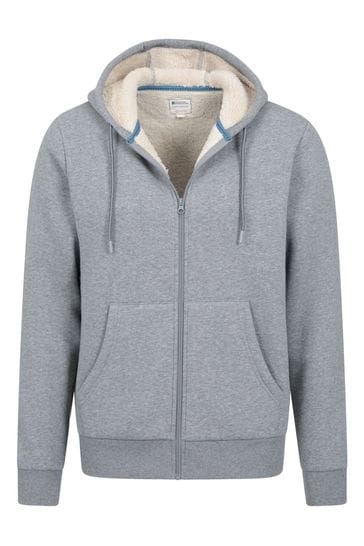 Mountain Warehouse Dalton Mens Borg Lined Hoodie - Adjustable Hood Grey  XX-Small : : Clothing, Shoes & Accessories