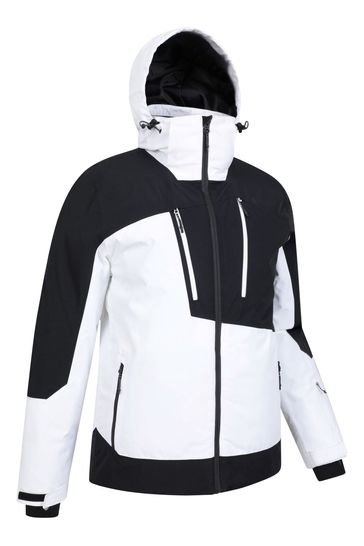 Mens white cheap ski jacket
