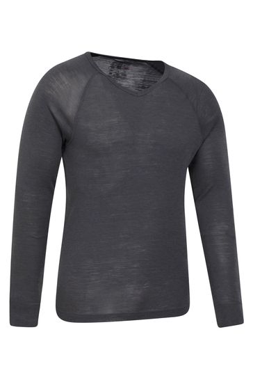 Men's v online neck thermal top