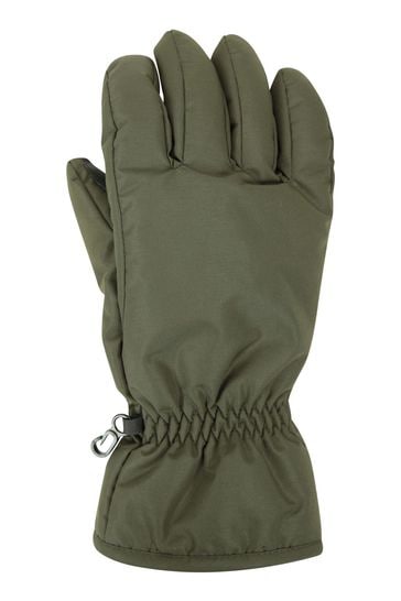 Ski gloves green store