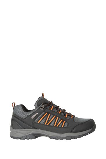 Mountain Warehouse Black Mens Path Waterproof Outdoor Walking Shoes