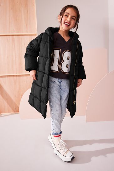 Fur padded coat top