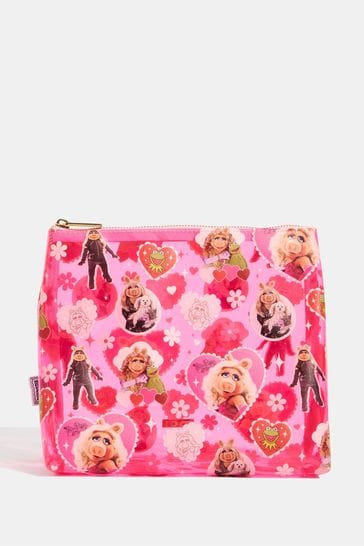 Skinnydip Pink Disney Miss Piggy Wash Bag