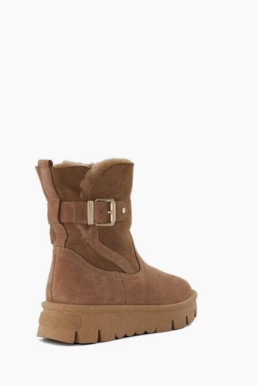 Dune fur cheap lined boots