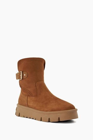 Dune fur cheap lined boots