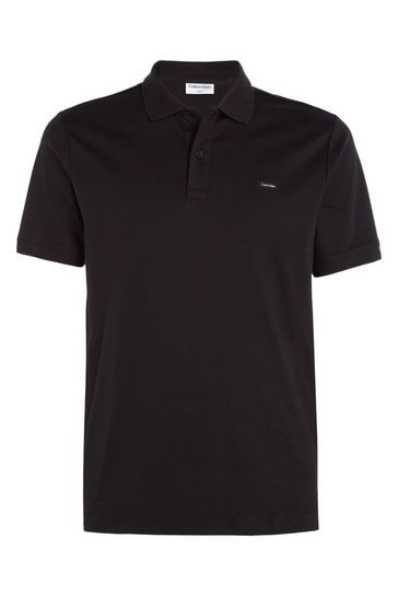 Calvin klein black polo shirt outlet