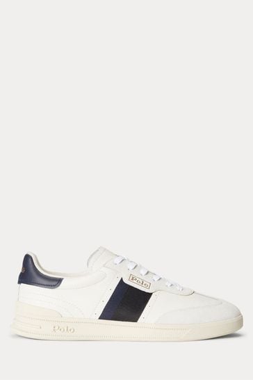 Polo Ralph Lauren Heritage Aera Leather-Suede Trainers
